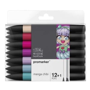 Promarker MANGA CHIBI Set 12+1 - komplet