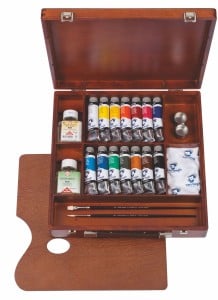 Van Gogh Oil Inspiration Box 14x40ml - zestaw farb olejnych w drewnianej kasecie