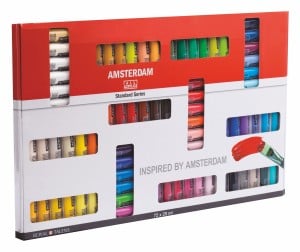 Amsterdam Acrylic Studio Set 20ml x 72 kolory - komplet farb akrylowych