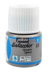 Pebeo Setacolor 45ml Grey - farba do tkanin