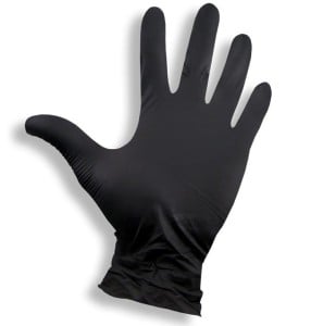 Rękawiczki nitrylowe ochronne czarne 1 szt