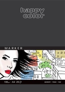 Happy Color Marker Pad 100g 25 ark - blok do markerów