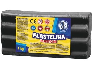 Plastelina rzeźbiarska Czarna 1kg