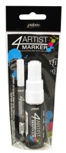 4Artist Marker WHITE Duo Set 2mm+8mm - komplet markerów olejnych