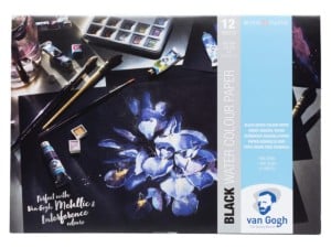 Van Gogh Black Watercolour Paper 360g 12ark - czarny blok akwarelowy