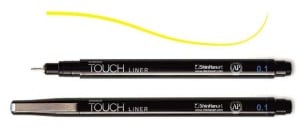 Touch Liner 0,1 mm YELLOW - cienkopis