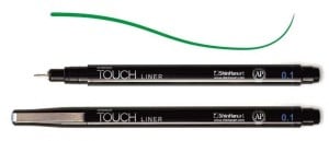 Touch Liner 0,1 mm GREEN - cienkopis