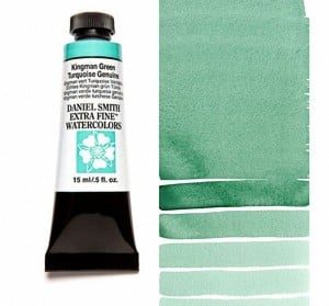 155 Kingman Green Turquoise Genuine, akwarela Daniel Smith