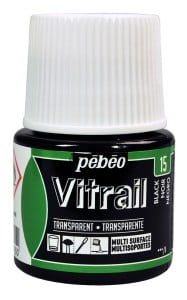 Vitrail Transparent 15 BLACK - farba witrażowa