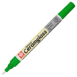 Pen-Touch Ceram glass marker Green 1mm - marker do szkła i ceramiki