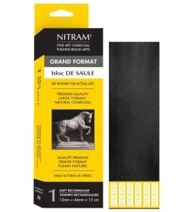 NITRAM Węgiel rysunkowy natur. w sztabce 15x46mm