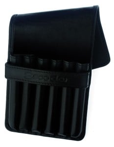 ESCODA 8780 BLACK LEATHER CASE - piórnik na pędzle