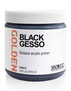 Golden Black Gesso - Grunt akrylowy czarny