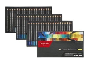 Caran d'Ache Museum Aquarelle 76 kolorów + 2 ołówki Technalo - komplet kredek akwarelowych