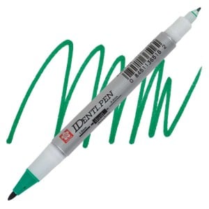 Sakura Identi-Pen Dual Marker GREEN - marker dwustronny