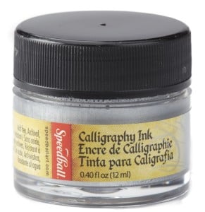 Speedball Tusz "Super Pigmented Acrylic Ink" Silver 12 ml