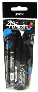 4Artist Marker BLACK Duo Set 2mm+8mm - komplet markerów olejnych