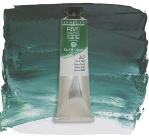213 Green earth, farba olejna Rive Gauche Sennelier