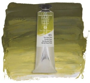 851 Golden green, farba olejna Rive Gauche Sennelier