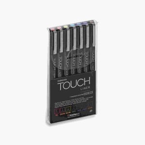 Touch Liner 0,1mm 7 kolorów - komplet cienkopisów