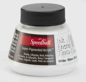 Speedball Tusz "Super Pigmented Acrylic Ink" White 59 ml