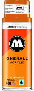 Molotow ONE4ALL SPRAY 400ml #208 ocher brown light - spray akrylowy