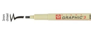 PIGMA GRAPHIC 3 BLACK 3,0 mm