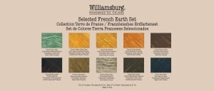 Williamsburg French Earths Set -komplet