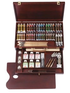 Rembrandt Oil Colour Box Excellent - zestaw farb olejnych w drewnianej kasecie