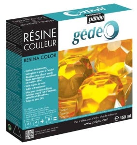GEDEO Colour Resin 150ml Topaz - żywica dwuskładnikowa