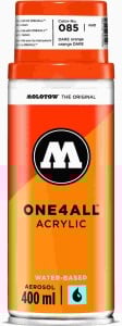 Molotow ONE4ALL SPRAY 400ml #085 DARE orange - spray akrylowy