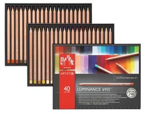 Caran d'Ache Luminance 6901 40 kolorów - komplet kredek artystycznych