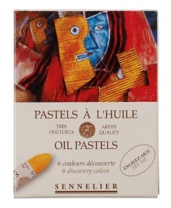 Sennelier Oil Pastels Discovery Set 6 kolorów - komplet pasteli olejnych