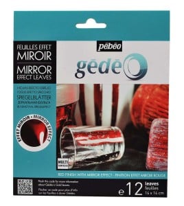 GEDEO Mirror Effect Leaves RED 12 płatków 14x14cm