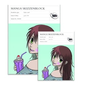 Manga Skizzenblock 170g 35 ark. - blok do Mangi