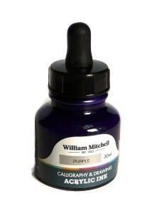 William Mitchell Tusz akrylowy Purple 30 ml