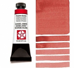 076 Perylene Scarlet, akwarela Daniel Smith