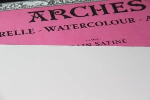 Arches Aquarelle Natural White 640gsm. HP (gładki) 560x760mm Papier Akwarelowy