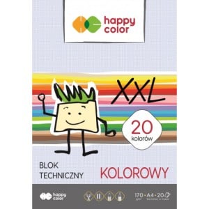 Blok techniczny kolorowy 20 ark. 170g