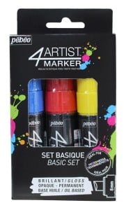 4Artist Marker BASIC Set 3x8mm - komplet markerów olejnych