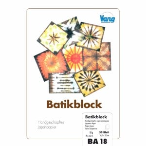 Papier japoński a'la batik - blok