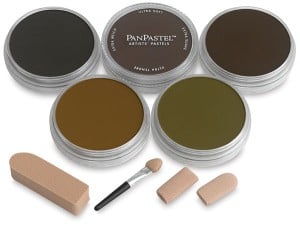 PanPastel Zestaw 5 super ciemnych kolorów ziemi
