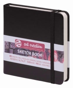 Art Creation Sketch Book BLACK 140g 80 ark - szkicownik książkowy