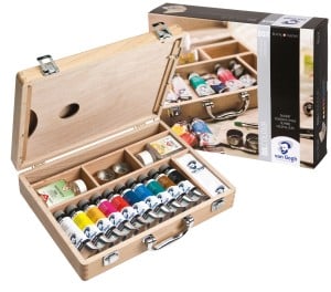 Van Gogh Oil Colour Basic Box - zestaw farb olejnych w drewnianej kasecie