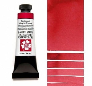 185 Permanent Alizarin Crimson, akwarela Daniel Smith