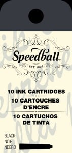 Speedball Naboje Fountain Pen Ink Cartridges 10 szt. Czarne
