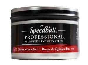 Speedball Professional Relief Ink Quinacridone Red - farba graficzna