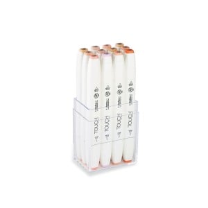 Touch Twin Brush Marker 12 SET Skin Tones - komplet