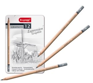 Bruynzeel Expression Graphite 12 szt - komplet ołówków