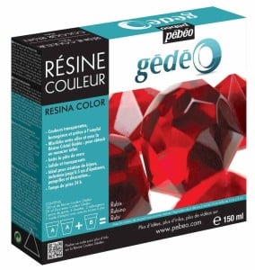 GEDEO Colour Resin 150ml Ruby - żywica dwuskładnikowa